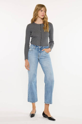 KanCan Melissa High Rise Slim Wide Leg Jeans