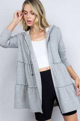 Tiered Zip Dress