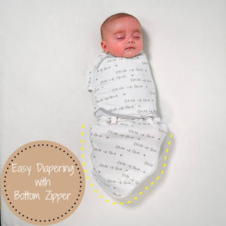 LollyBanks Child of God Baby Sleep Swaddle 100% Organic Cotton