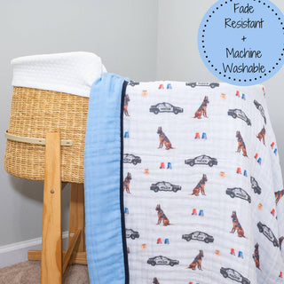 Police Muslin Blanket