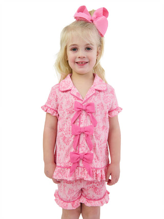 Pink Cottontail Toile 2 Piece Pajama Set