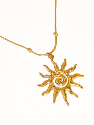 Boho Sun Pendant Necklace