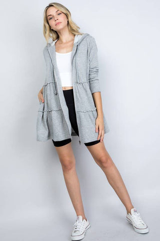 Tiered Zip Dress