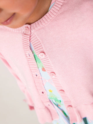 Pretty in Pink Peplum Knit Cardigan