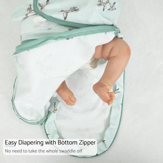 LollyBanks Quacking up Baby Sleep Swaddle, 100% Organic Cotton