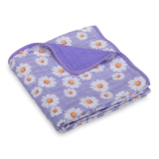 Beautiful Daisy Muslin Blanket