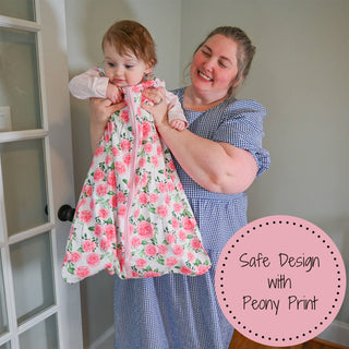 LollyBanks Live Life in Full Bloom Baby Sleep Sack, 100% Organic Cotton