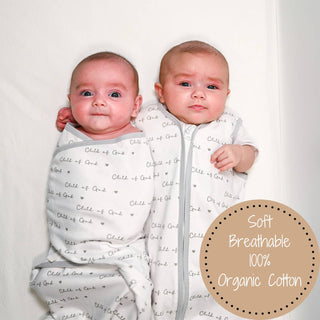 LollyBanks Child of God Baby Sleep Swaddle 100% Organic Cotton