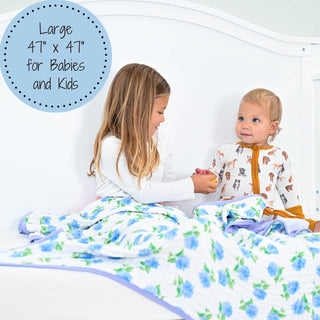 You Had Me At Hydrangea Muslin Blanket