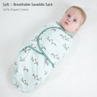 LollyBanks Quacking up Baby Sleep Swaddle, 100% Organic Cotton
