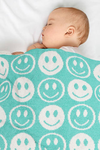 Smiley Snuggles Plush Blanket
