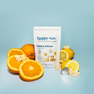 Golden Citrus Pet Wax Melts for Pet Owners 2 oz Pouch
