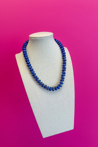 Layering Bead Necklace - Navy