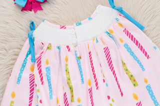 Sweet as Cake Smocked Ruffle Bubble