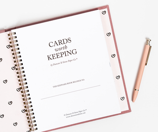 Cards Worth Keeping Journal | Birthday Card Organizer Book