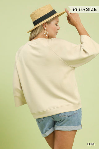 Laid Back Luxe Drop Shoulder Top Plus
