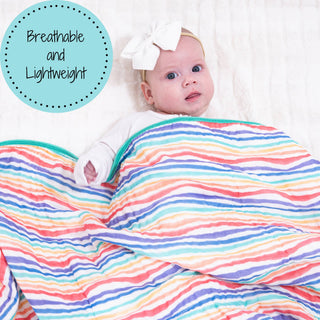 Rainbow Muslin Blanket