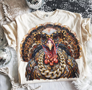 Glam Turkey Thanksgiving Graphic Tee