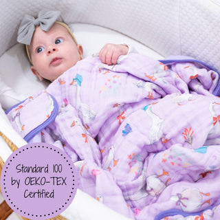 Silly Goose Muslin Blanket