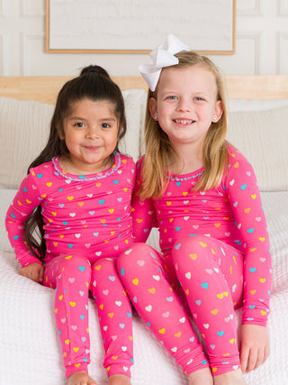 Heart Dreams Ruffle Bamboo Pajama Set