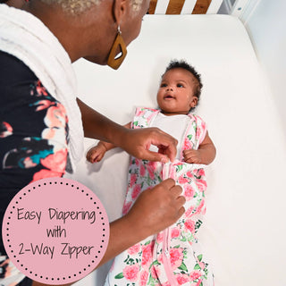 LollyBanks Live Life in Full Bloom Baby Sleep Sack, 100% Organic Cotton