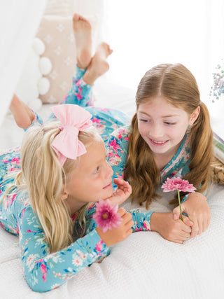 Fancy Me Floral Ruffle Toddler Pajama Set