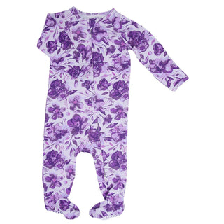 Sweet Bamboo Amelia Bedelia Zipper Footie