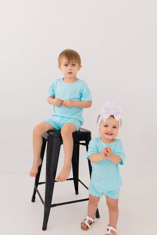 Bamboo Shorts Set | Bali Blue