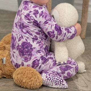 Sweet Bamboo Amelia Bedelia Zipper Footie