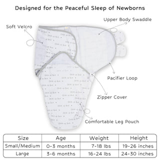 LollyBanks Child of God Baby Sleep Swaddle 100% Organic Cotton