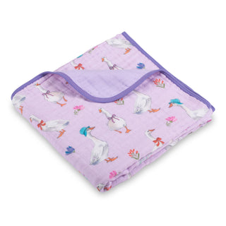 Silly Goose Muslin Blanket