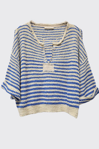 Horizontal Stripe Slouchy Sweater