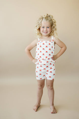 Red, White & Blue Tulip Bamboo Tank Set