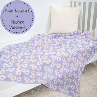 Beautiful Daisy Baby Muslin Swaddle Blanket