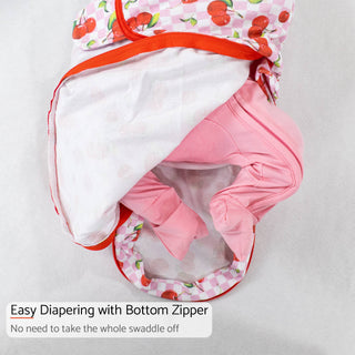 LollyBanks Cherry on Top Sleep Swaddle 100% Organic Cotton