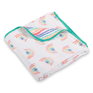 Rainbow Muslin Blanket