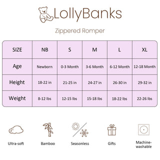 You Had Me At Hydrangea Baby Bamboo Pajamas, 2 Way Zipper