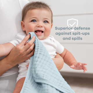 Baby Burp Cloths - 100% Muslin Cotton