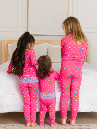 Heart Dreams Ruffle Bamboo Pajama Set