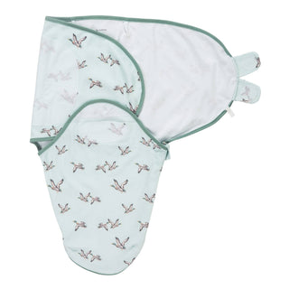 LollyBanks Quacking up Baby Sleep Swaddle, 100% Organic Cotton
