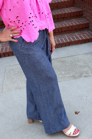 Coastal Linen Straight Leg Pants