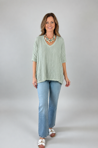 Easy Days Relaxed V-Neck Top