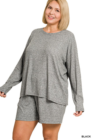 Cozy Days Plus Shorts Set
