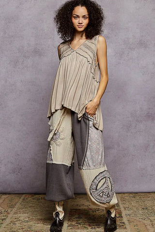 Boho Lace Babydoll Tank