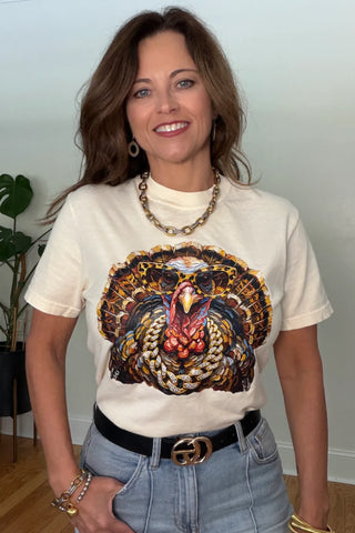 Glam Turkey Thanksgiving Graphic Tee