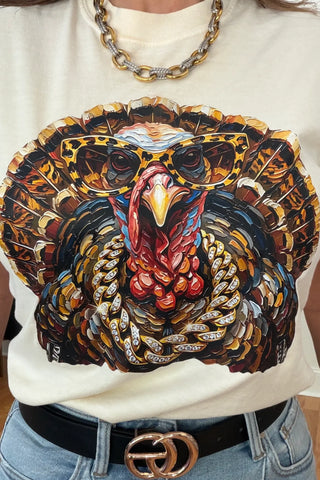 Glam Turkey Thanksgiving Graphic Tee