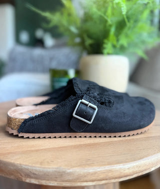 Very G Iris 3 Braided Mule Side View - Black