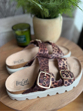Corky's Rumor Has It Leopard 2 Sandal