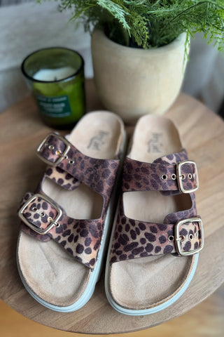 Corky's Rumor Has It Leopard 2 Sandal
