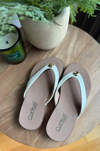 Corky's Off the Deep End Sandal - Ivory
